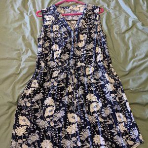 Gap Button Front Floral Dress